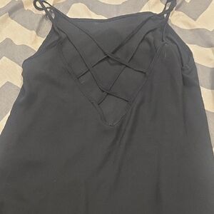 SHEIN Black Crisscross Camisole Top